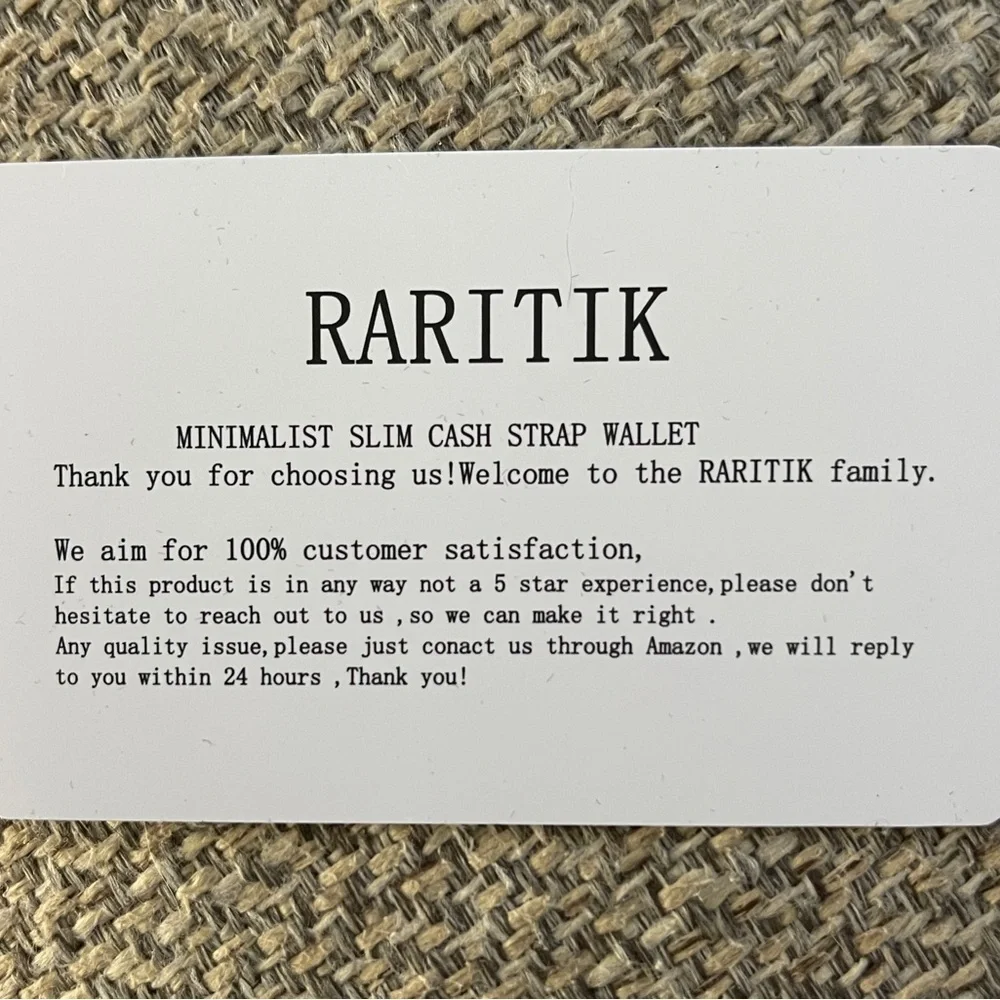 RARITIK Carbon Fiber RFID Blocking Wallet Slim Metal Card Holder Cash Strap
